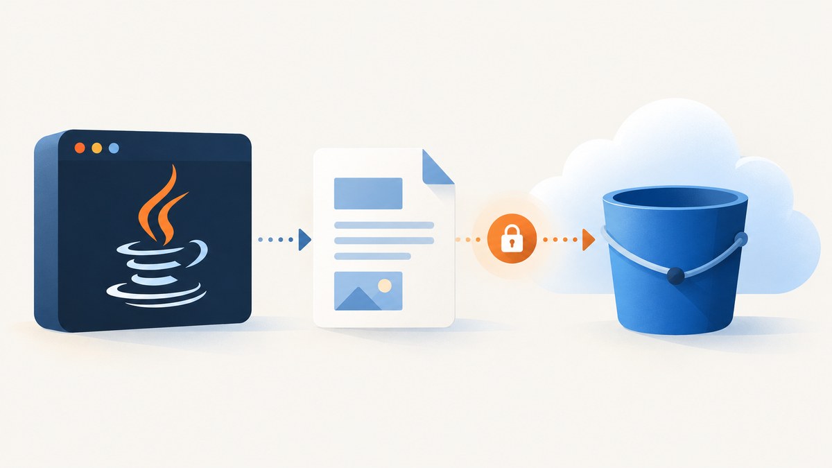 Save Generated PDFs to Amazon S3 from Java
