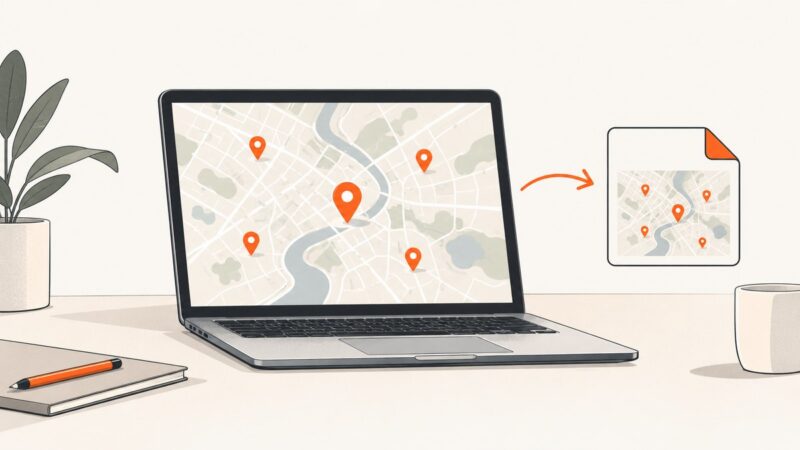 How to Save a Google Map with Multiple Markers as an Image