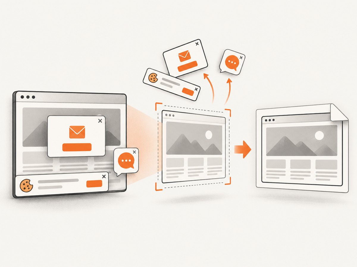 A screenshot API handles page rendering and capture before your code stores or consumes the resulting image.