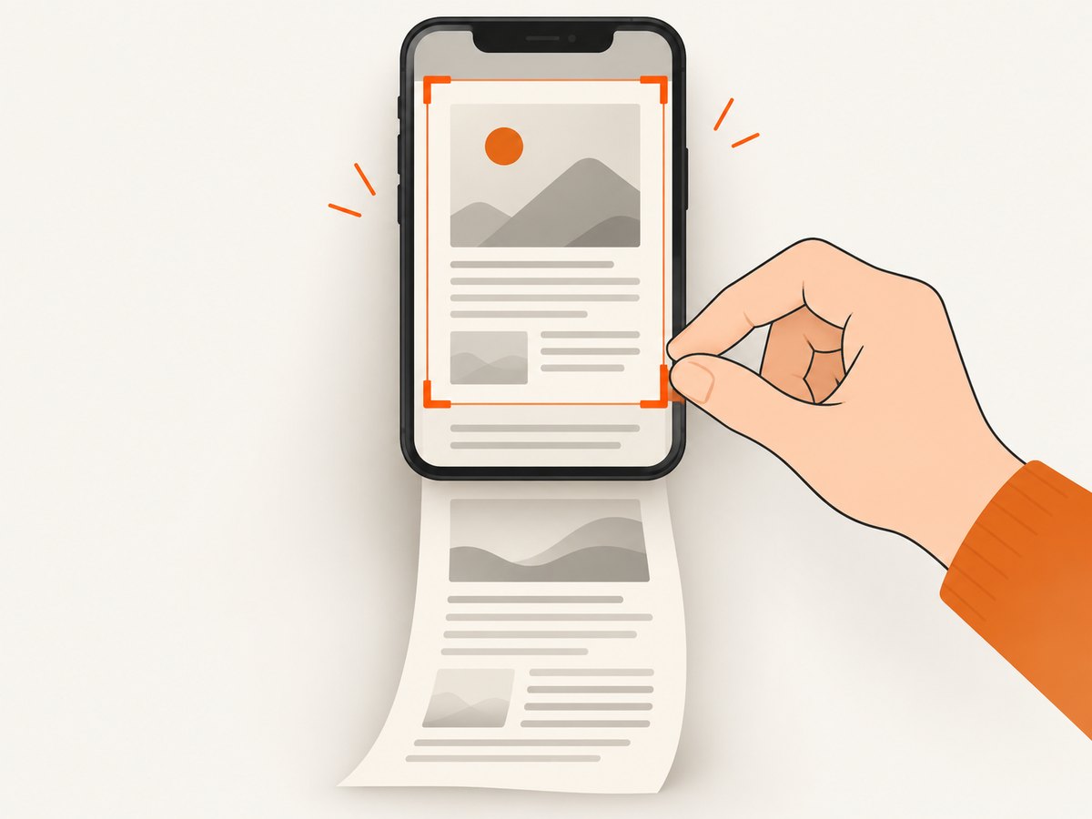 On a phone, a regular screenshot captures the visible page area; a full-page capture may produce a PDF.