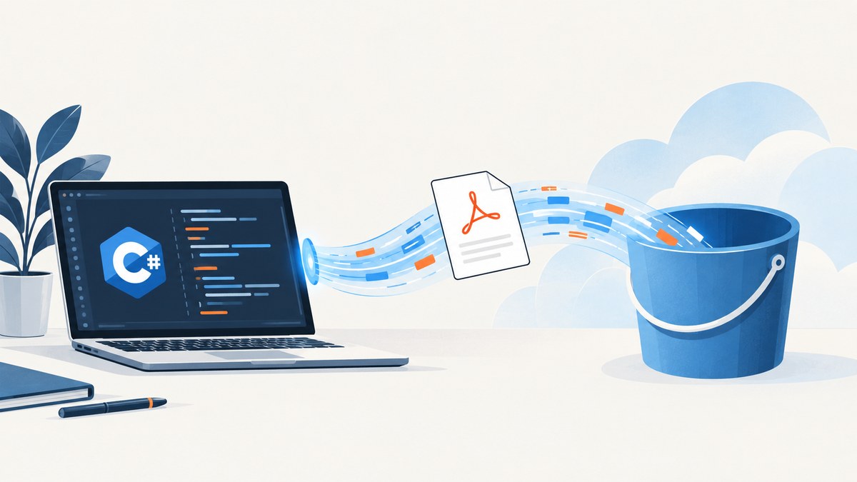 Saving a PDF to an Amazon S3 Bucket in C# with HttpClient