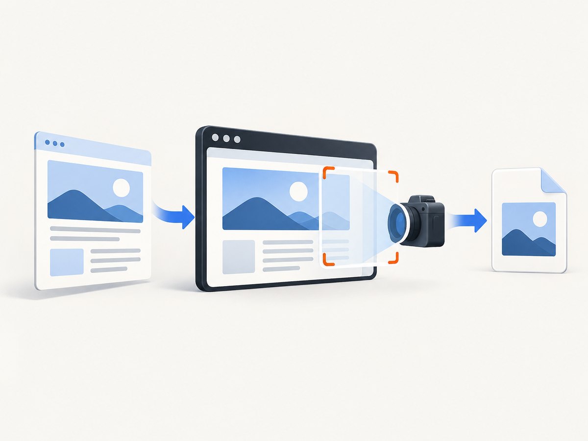 Selenium navigates to a page, captures the current window, and writes PNG data.
