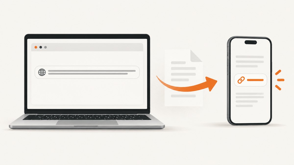 A URL can be copied as an address or attached to descriptive display text.