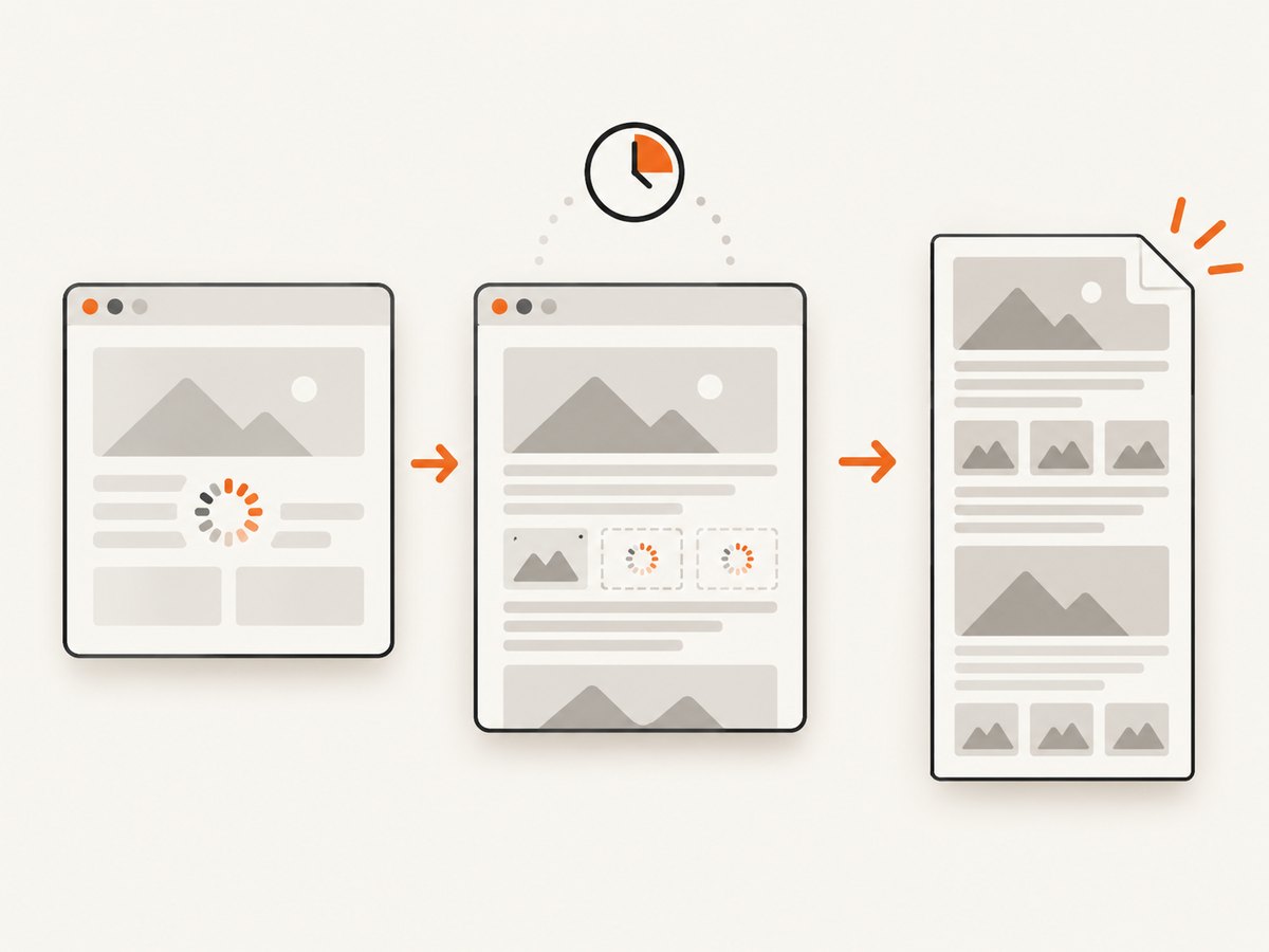 Wait for dynamic content before turning a long page into one image.