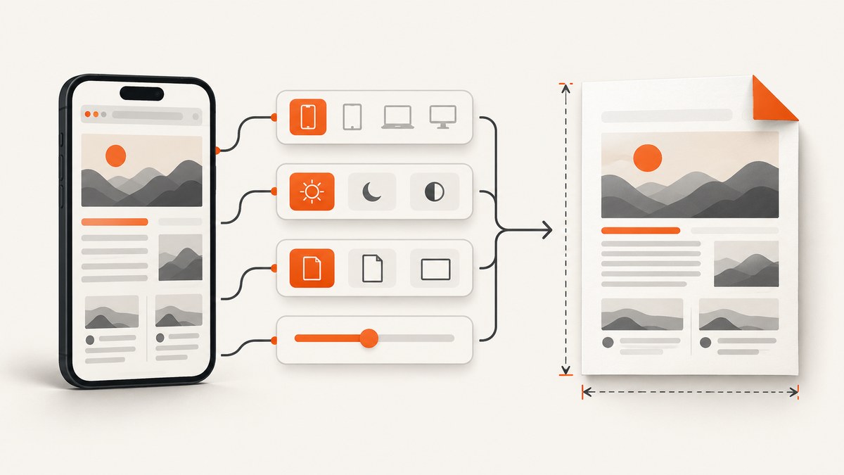 How to Scale Puppeteer PDFs to the Emulated Device Viewport