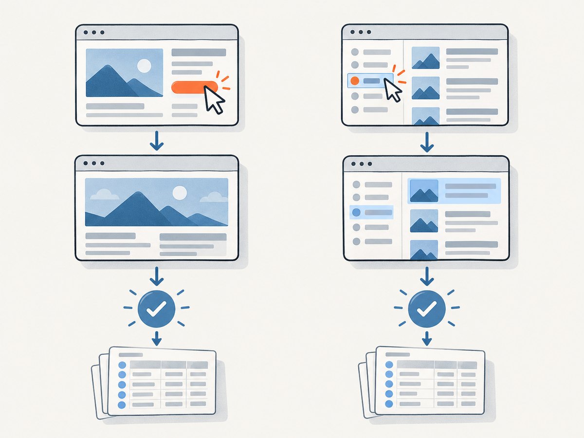 Choose a navigation wait for a document change, or a result-specific condition for an in-page update.