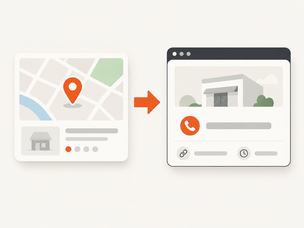 Separate Maps discovery from independently sourced contact data.