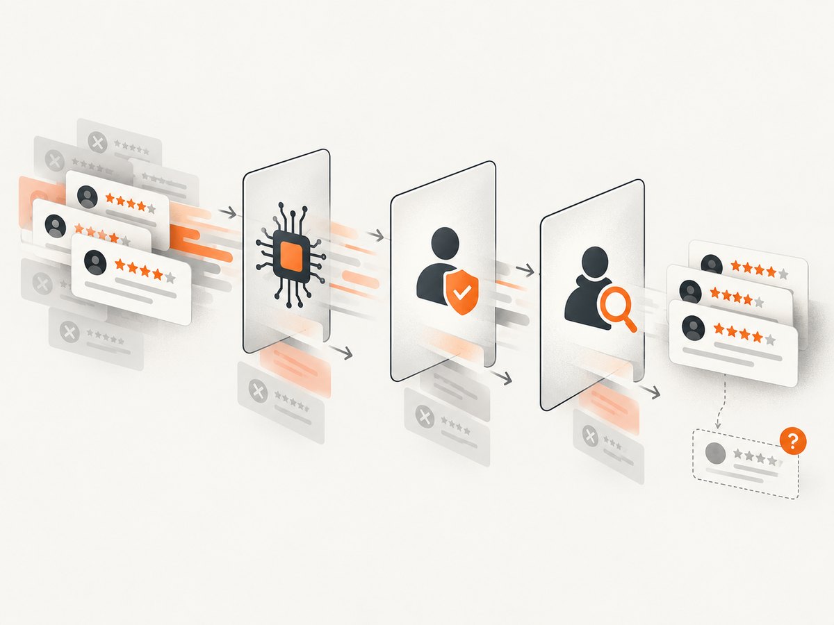 Validation processes can reduce manipulation without proving every review true or complete.
