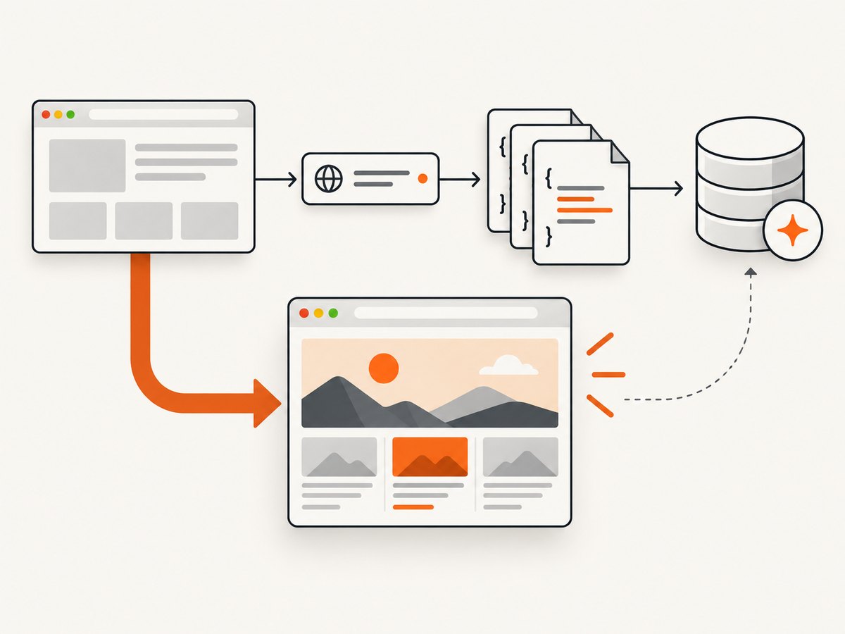Inspect the request behind the interface before choosing browser automation.