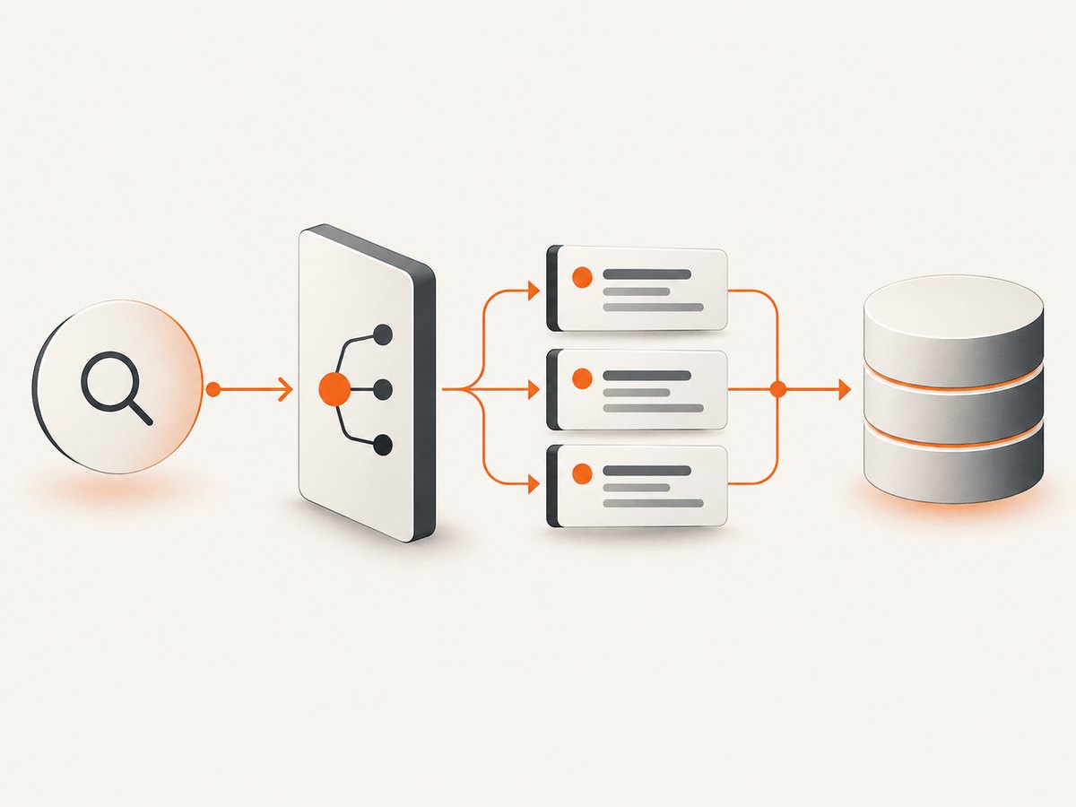 An authorized API turns a defined query into structured records that can be logged and analyzed.