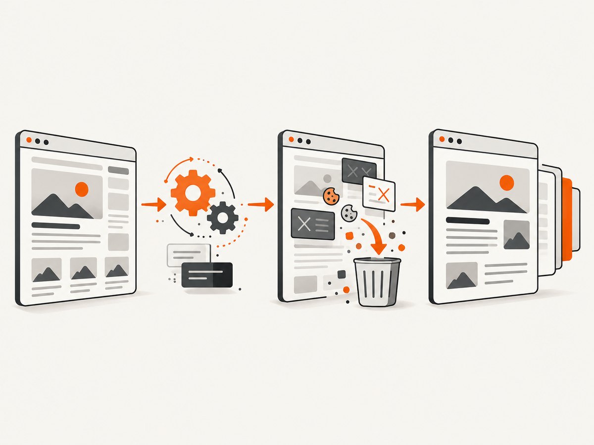 A scraping request may require rendering and consent handling before useful content is returned.
