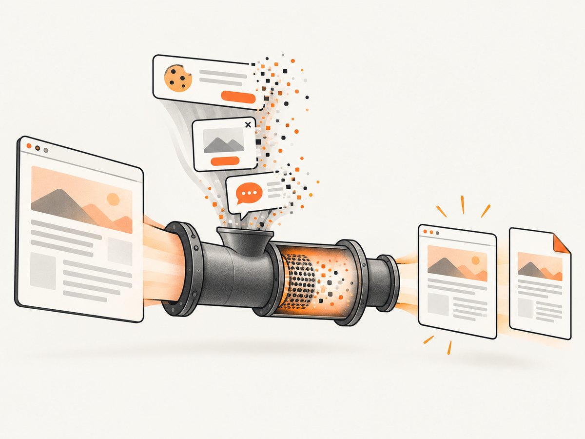 A managed capture can remove obstructing overlays before producing the final image.