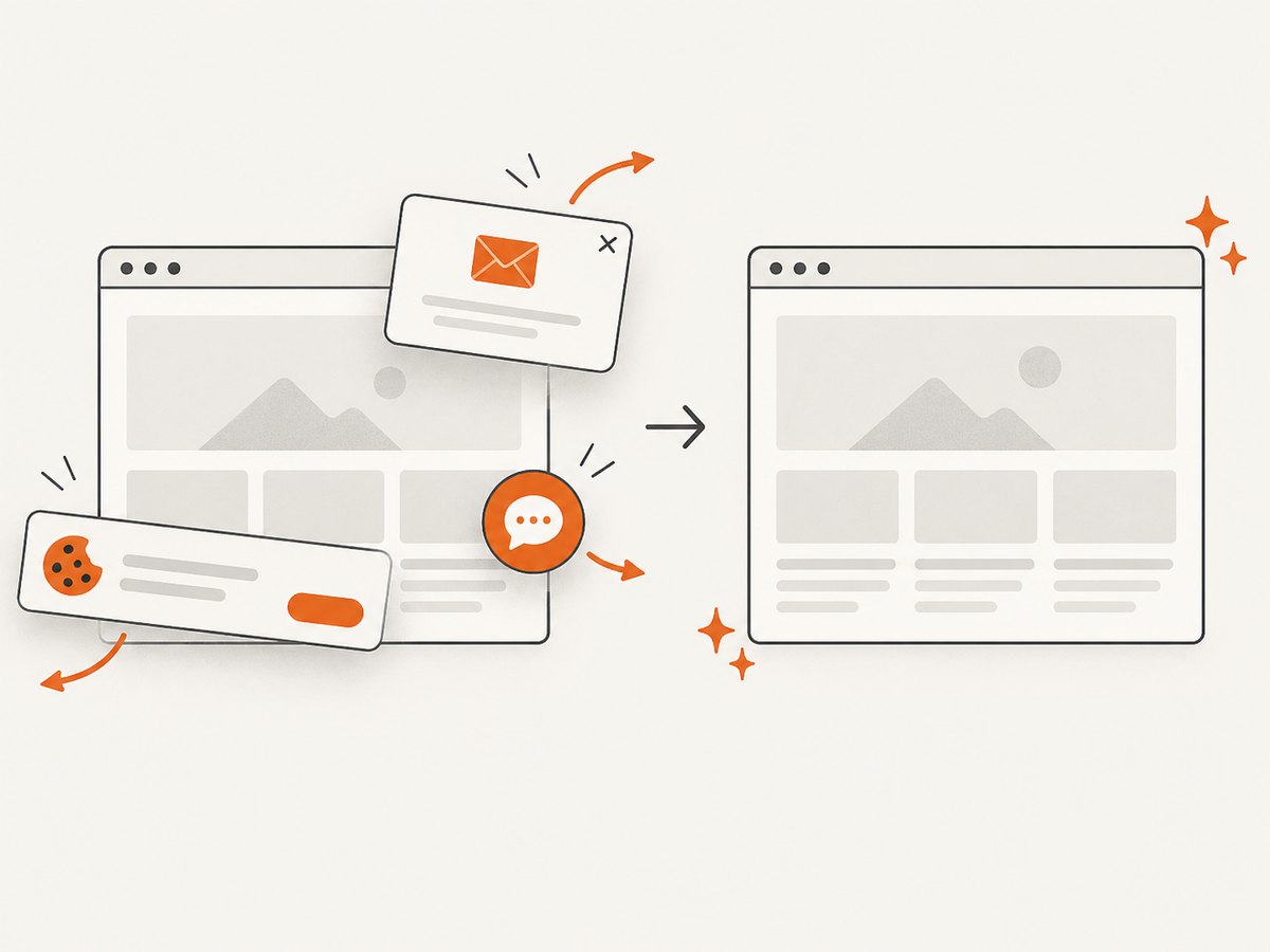 ScreenshotNeo removes common consent banners, popups and chat widgets before capturing web pages.