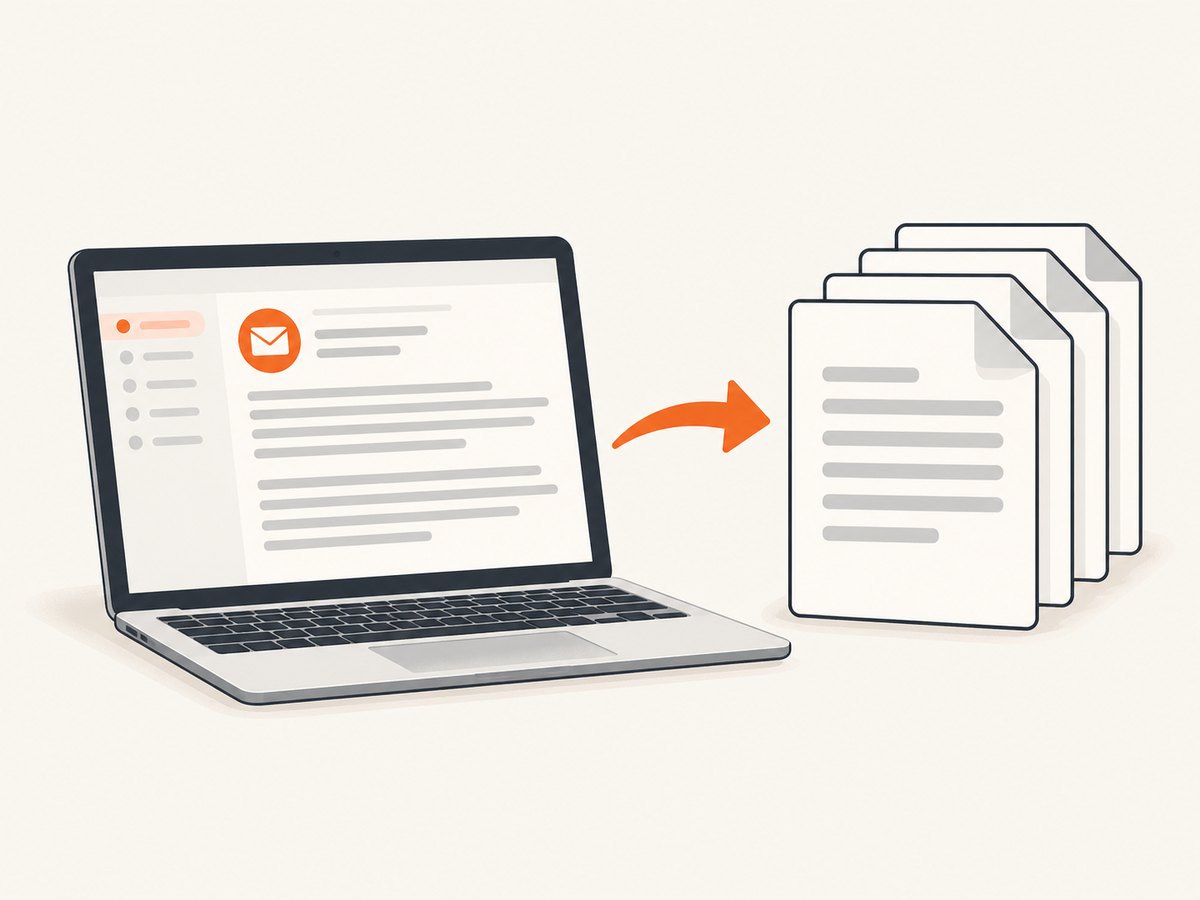 For long messages, a reviewed PDF can be easier to archive and print than several separate screenshots.