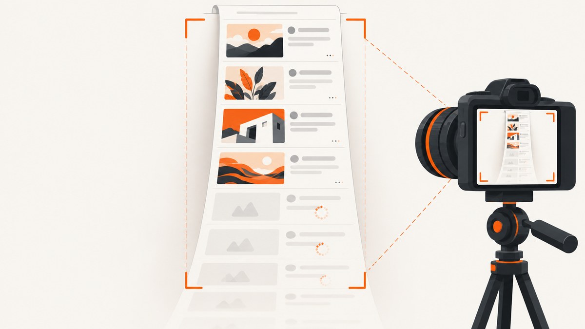 How to Take a Screenshot of an Infinite-Scroll Page