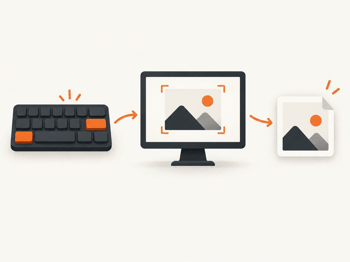 The same capture goal can use a full-screen, window, or region shortcut depending on the operating system.