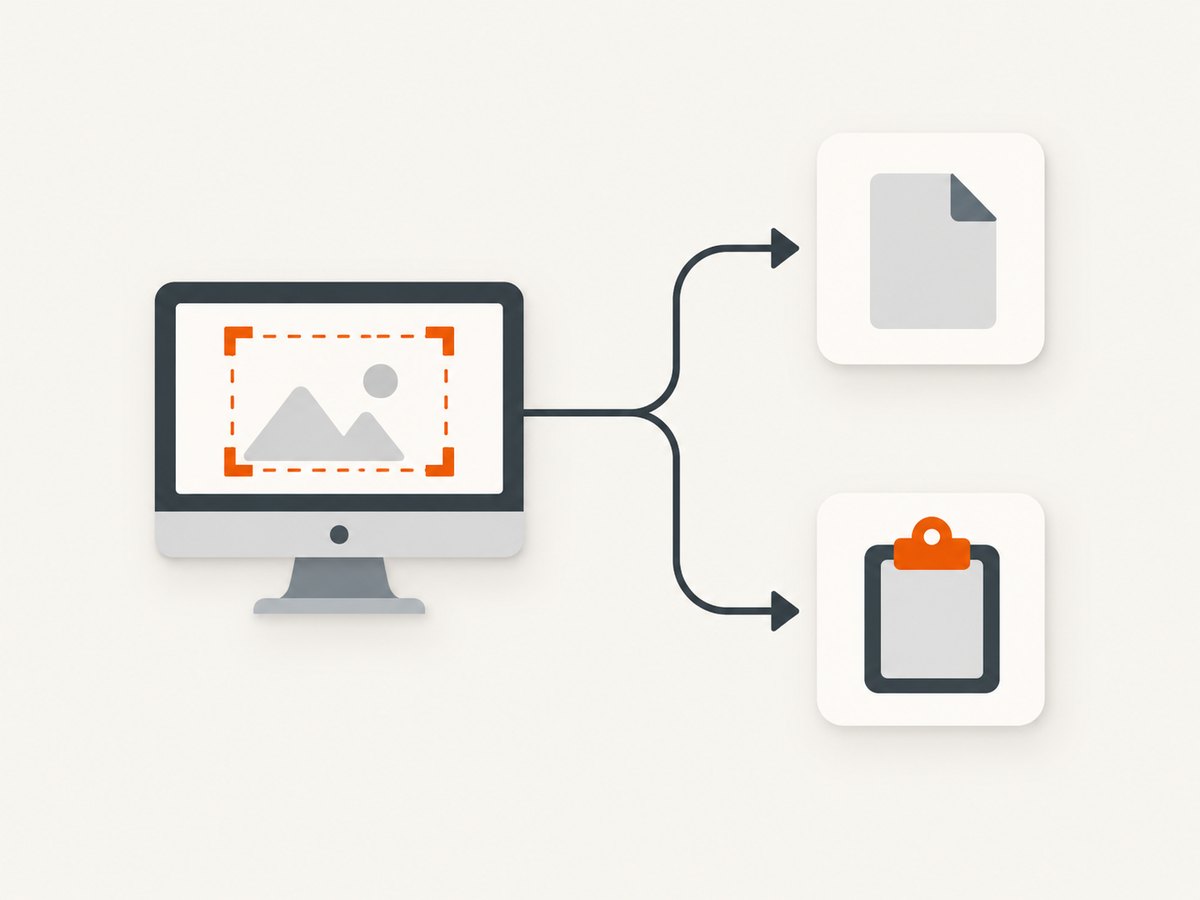 Power Automate Desktop can send a capture to a file or the clipboard.