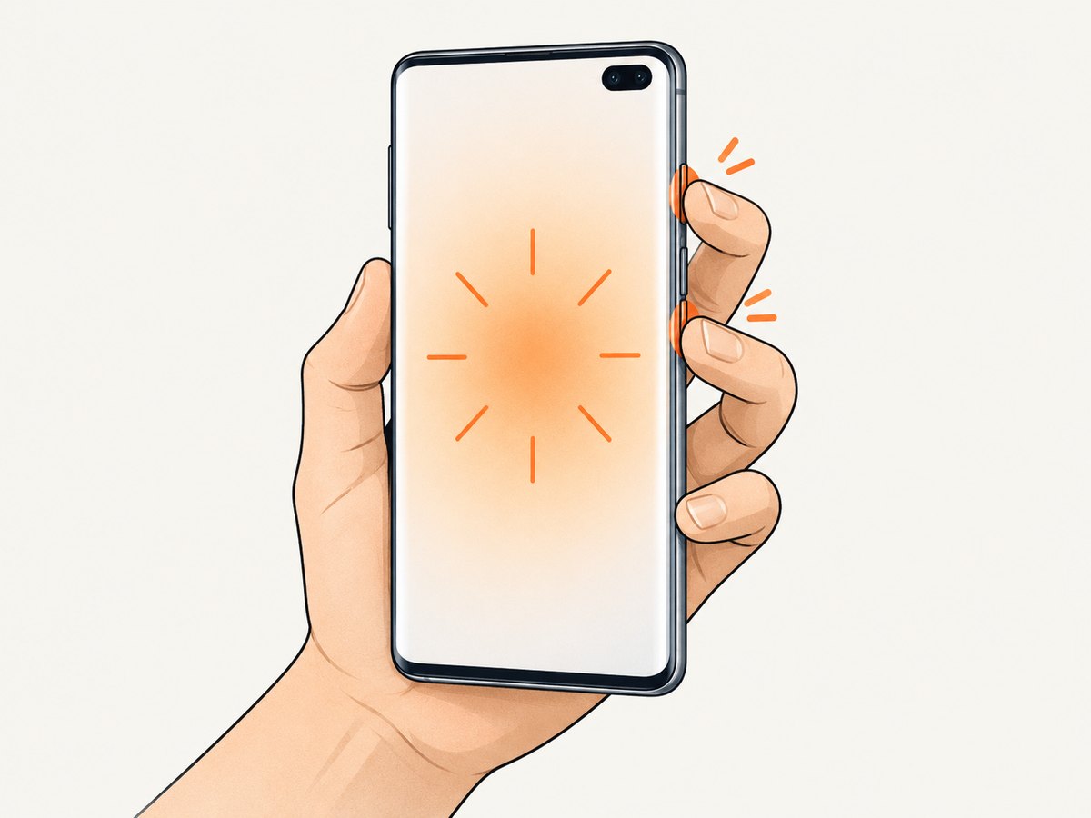 Press Power/Side and Volume Down together for the standard Galaxy S10 screenshot.