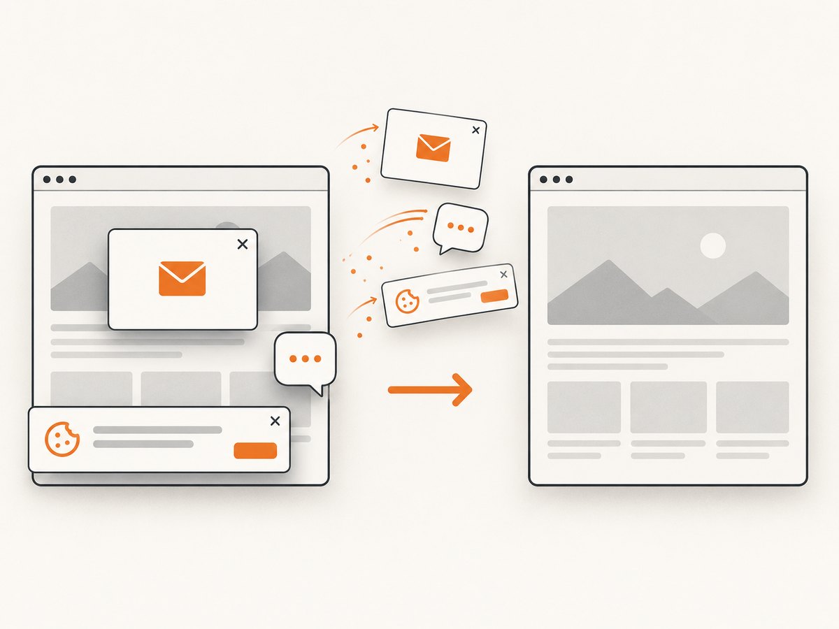A hosted capture can clean common consent and overlay elements before billing the shot.