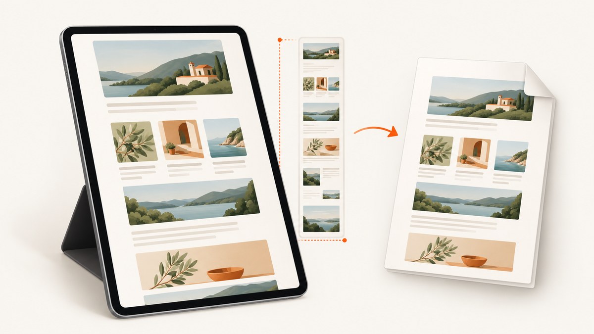 How to Screenshot a Website on iPad