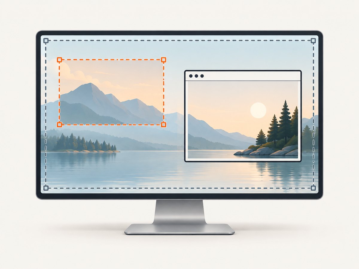 Choose a region, window, or full-screen capture based on what you need to show.