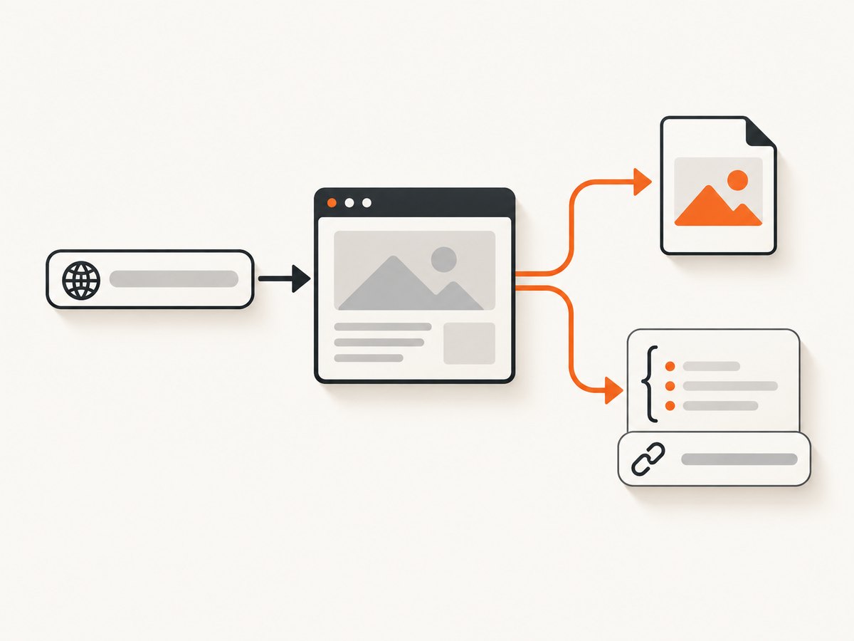 The two response patterns affect how an application downloads and stores the captured image.