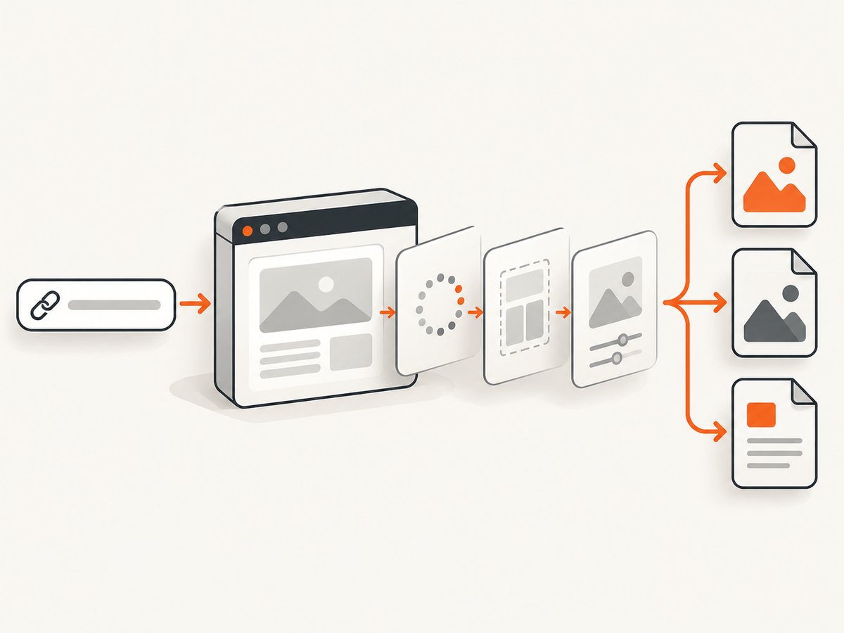 A screenshot API turns a URL into a prepared image or PDF through a repeatable capture pipeline.