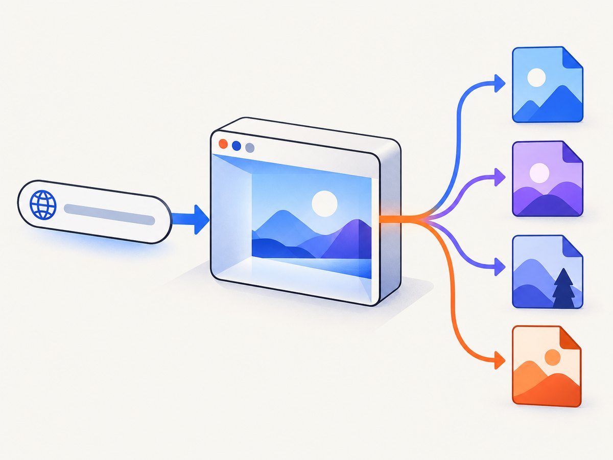 A screenshot API turns a URL into an image or document through a managed browser render.