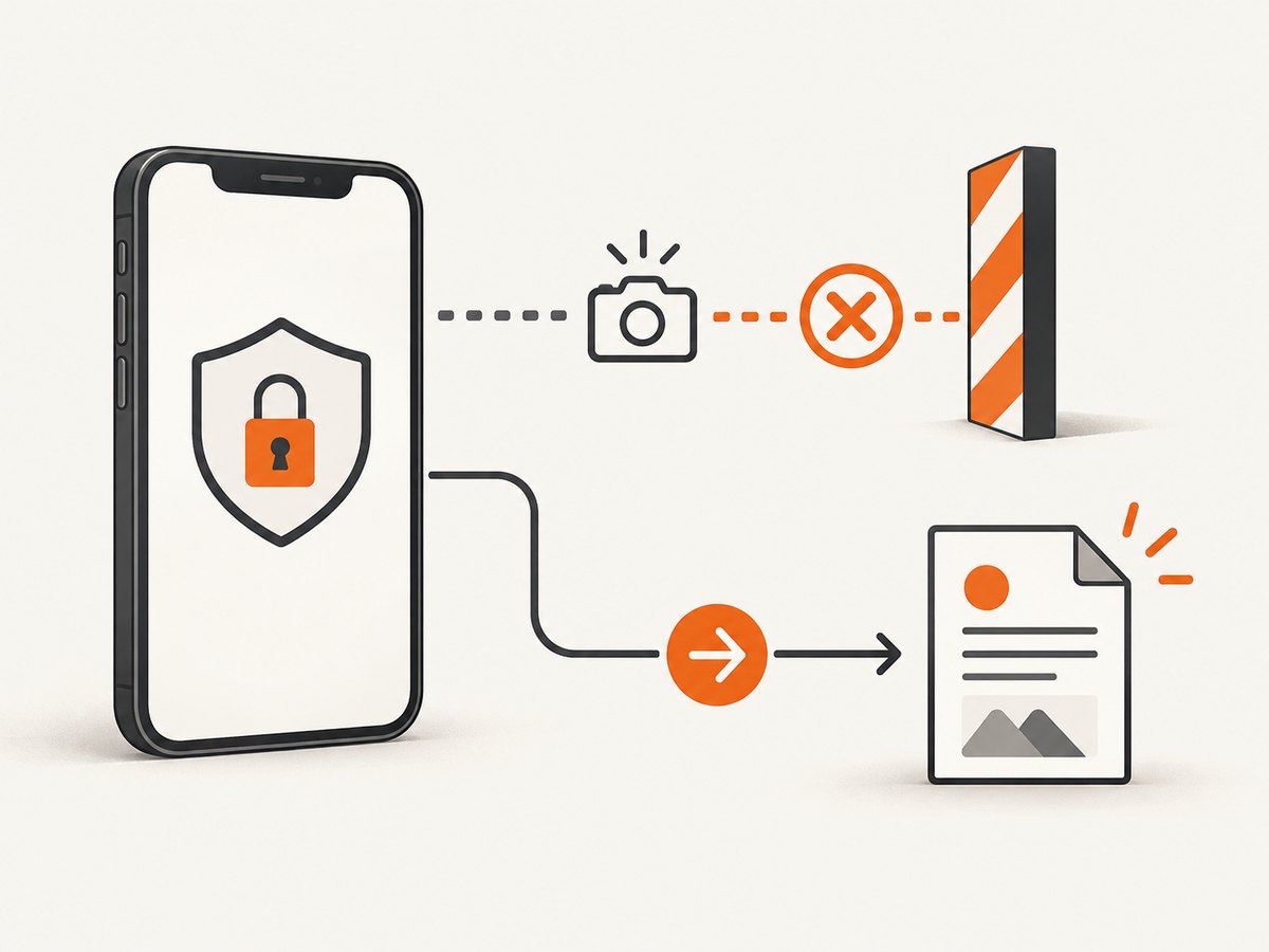 A provider export preserves the information without defeating the app's secure window.