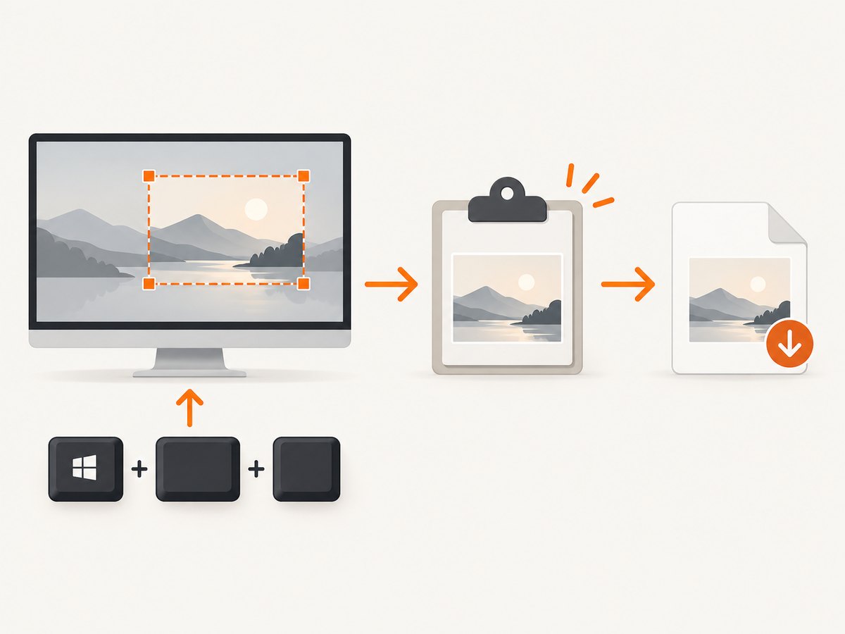Windows 11 offers separate paths for saving a full screen, copying it, or selecting a region.