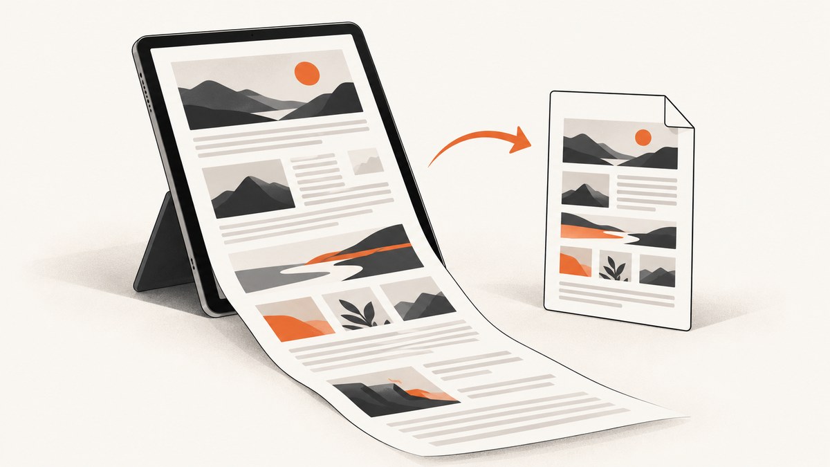 How to Capture a Scrolling Screenshot on iPad