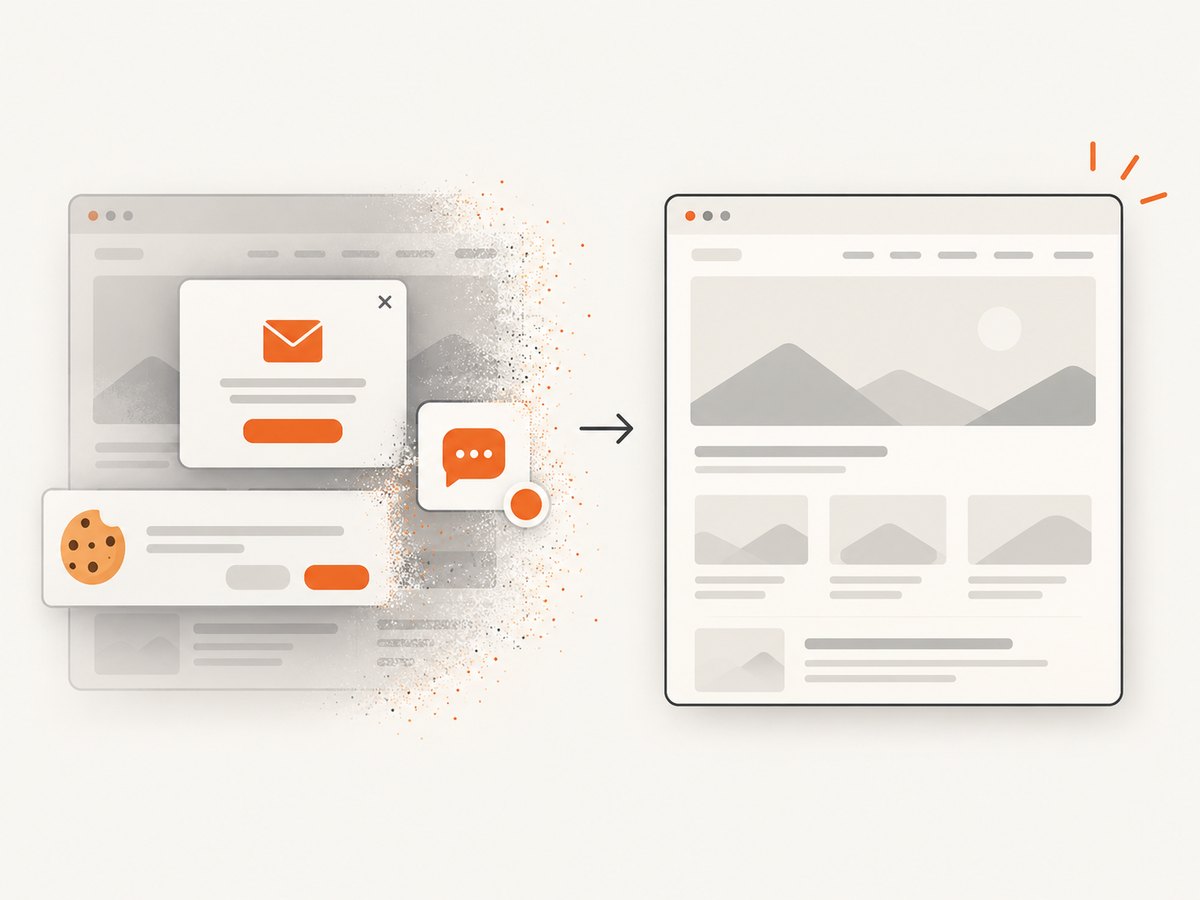 A clean capture preserves the source page without common overlays.