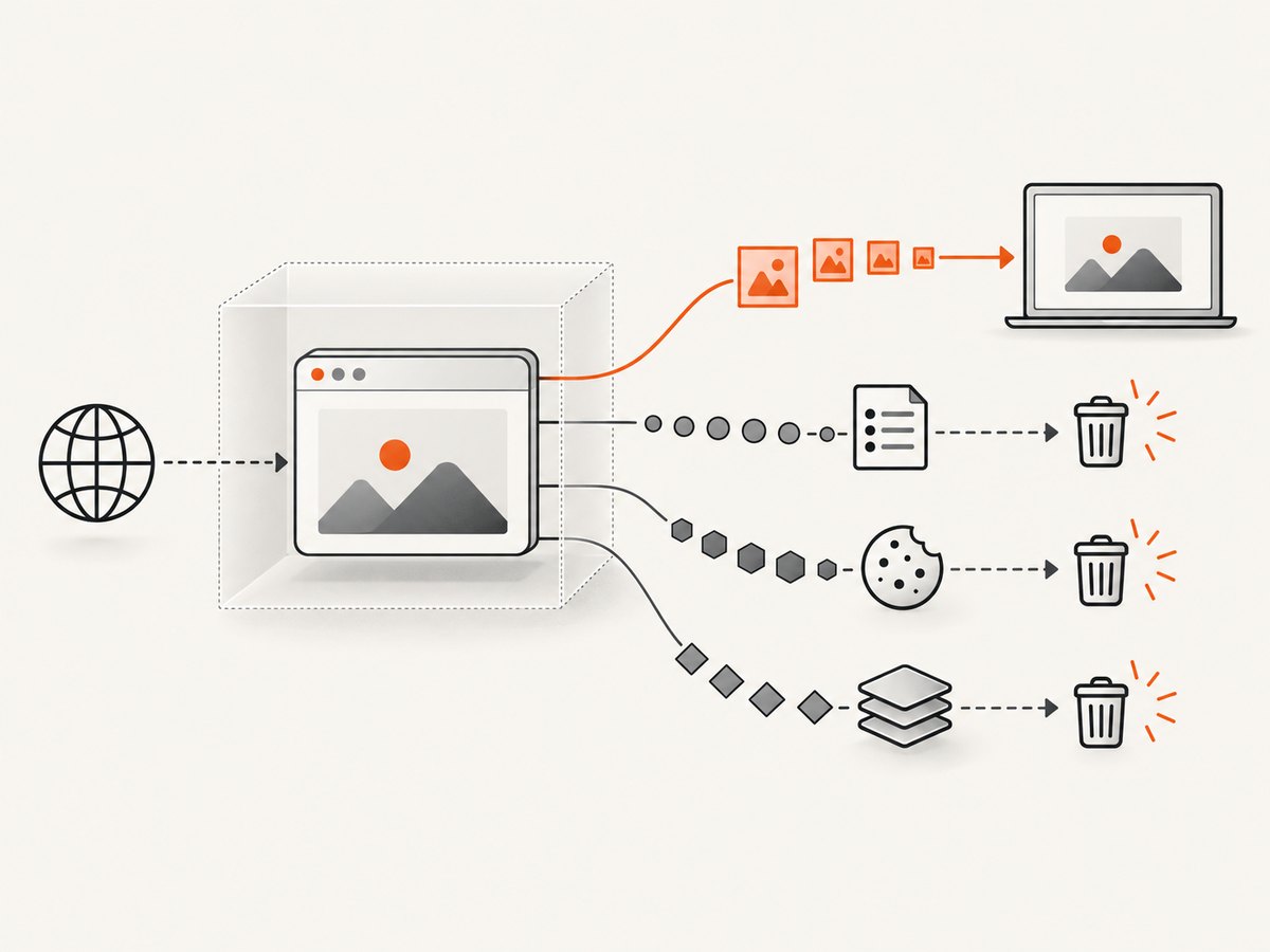 A provider can avoid storing image bytes yet retain request or operational metadata, so assess each data path separately.