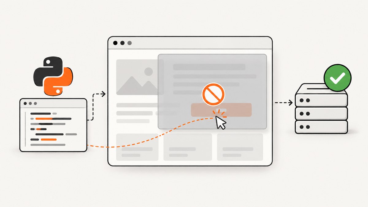 Why Python Selenium Click Fails Despite a 200 Server Response