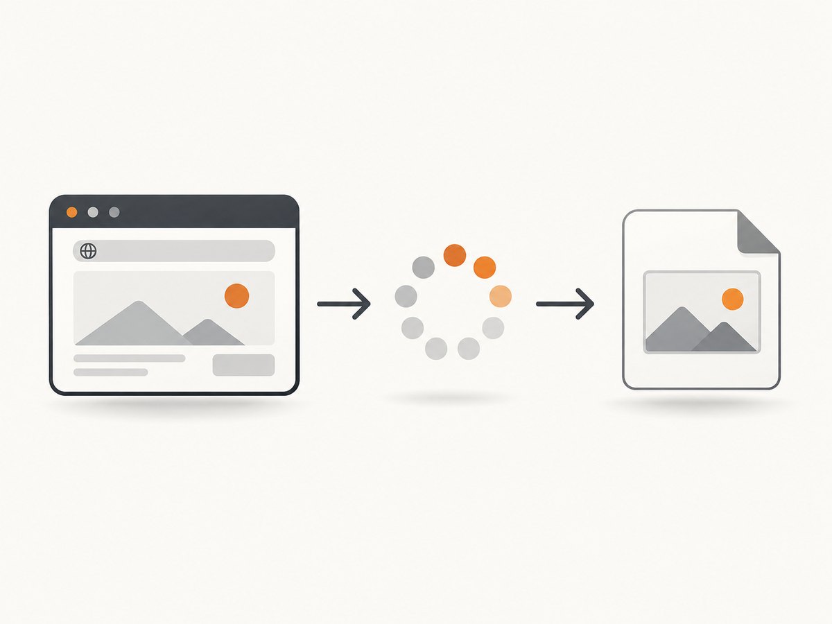 Selenium captures the current browser state after navigation and the required waits complete.