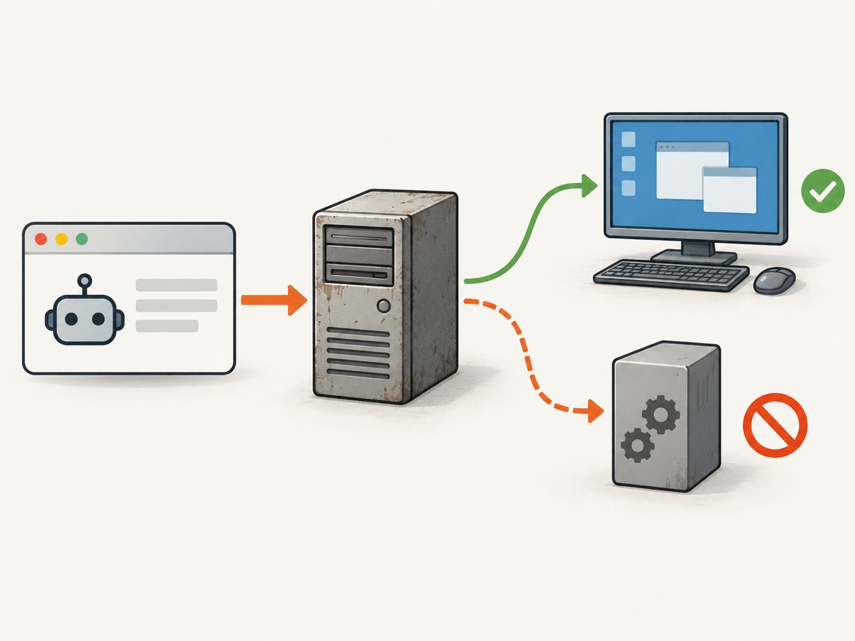 The same Selenium test can behave differently in an interactive desktop and an unsupported service session.