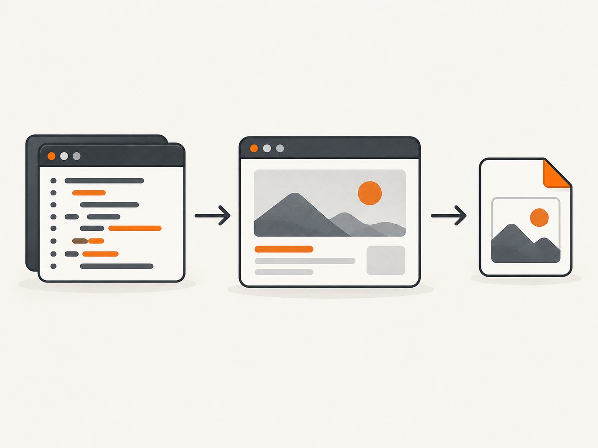 A WebDriver session navigates to a page and saves its current view as a PNG.