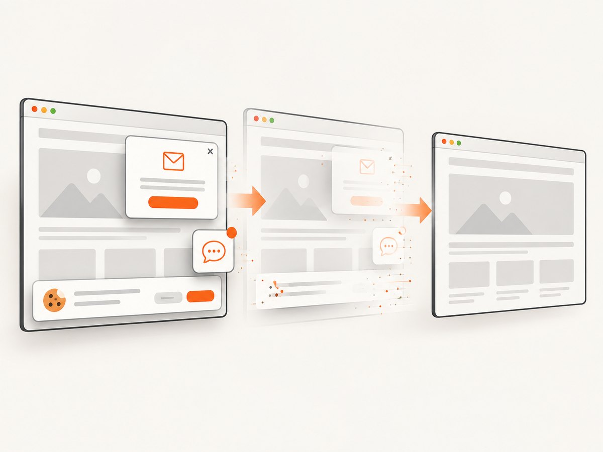 Stabilizing or removing transient overlays prevents noisy screenshot comparisons.