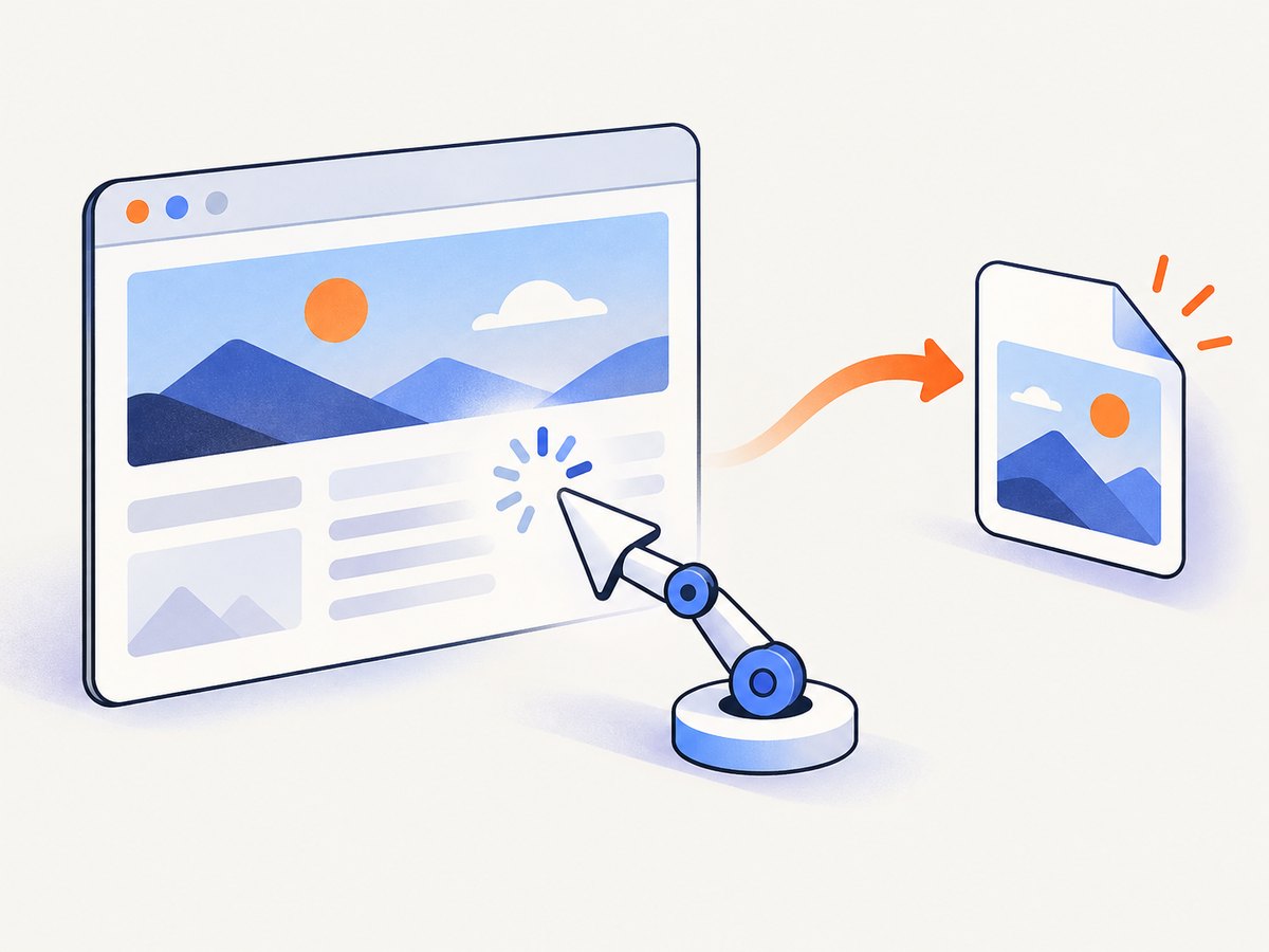 A stable screenshot flow waits for page state before writing the image.