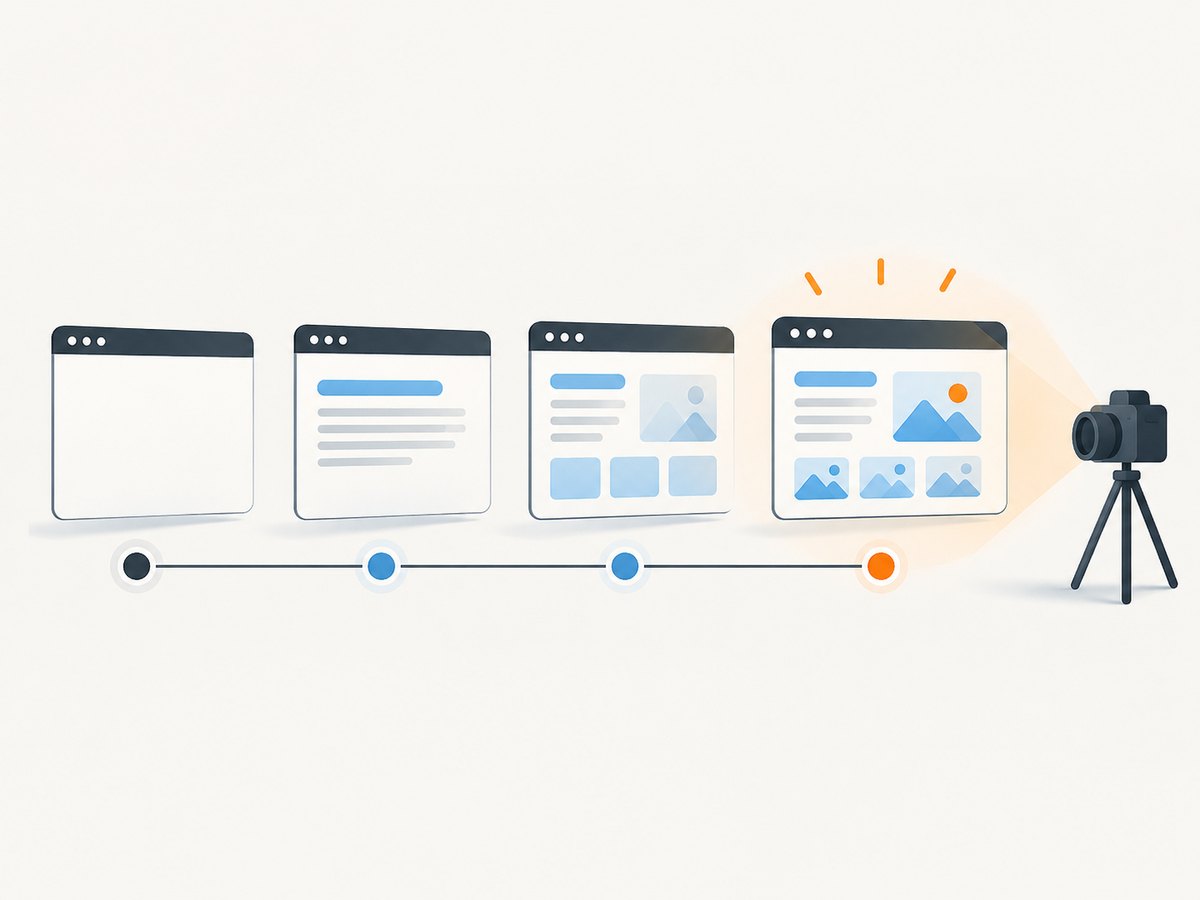 Document readiness can occur before an application’s data and images are ready for capture.