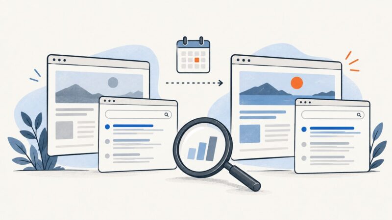 SEO Tracking with Website Screenshots