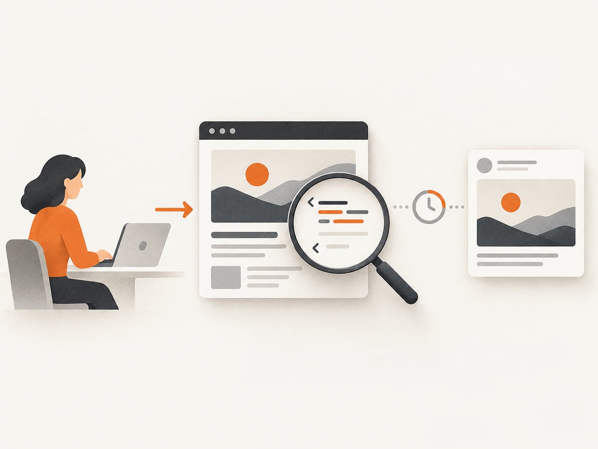 Check the generated page metadata separately from the preview cached by a social platform.