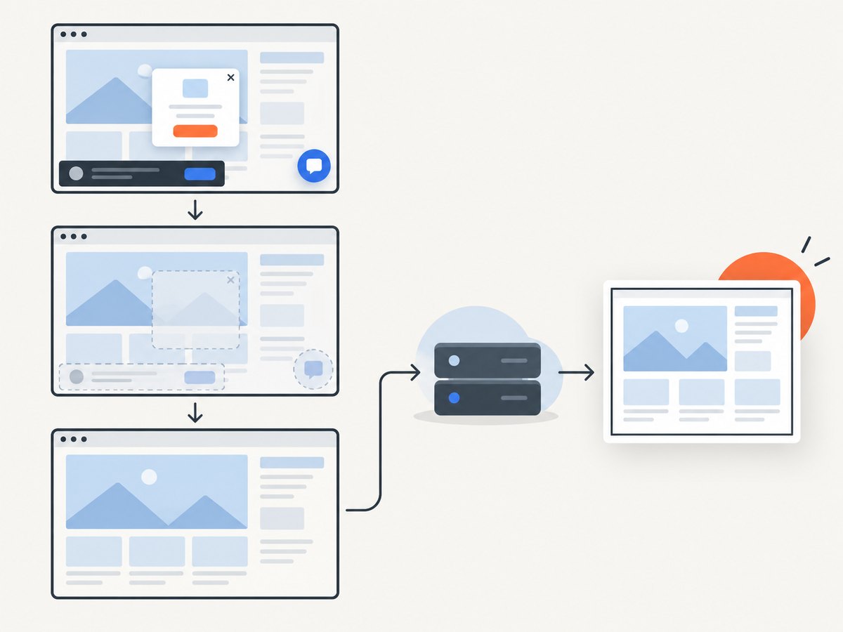 A managed screenshot API can handle page cleanup and capture without running a browser locally.