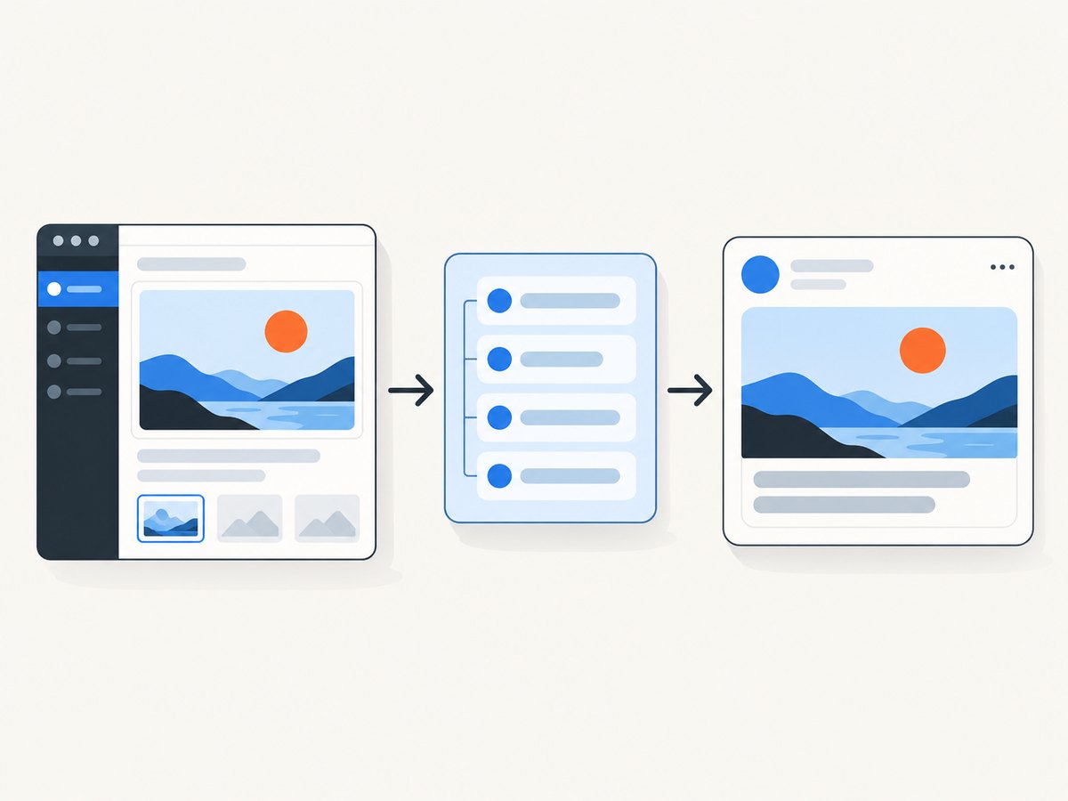 The Featured Image and the Open Graph image work together to produce a share preview.