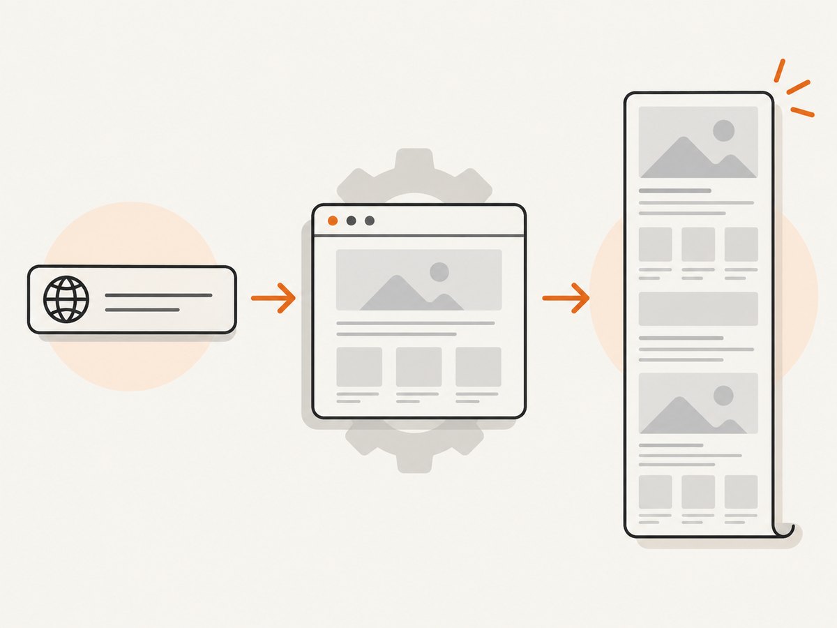 Automated capture can remove overlays before saving the page.