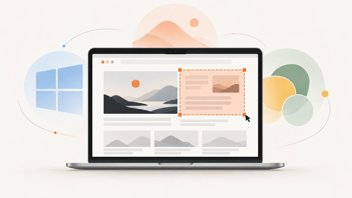 How to Take a Specific-Area Screenshot on a Laptop
