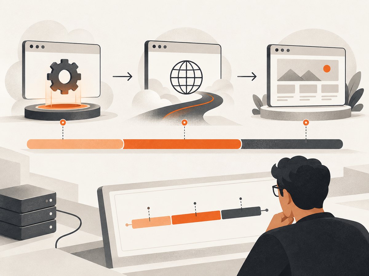 Measure browser launch, navigation, and application readiness separately to locate the slow stage.