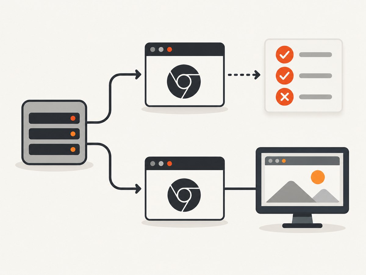 Viewport and full-page captures are different workloads and should be timed separately.
