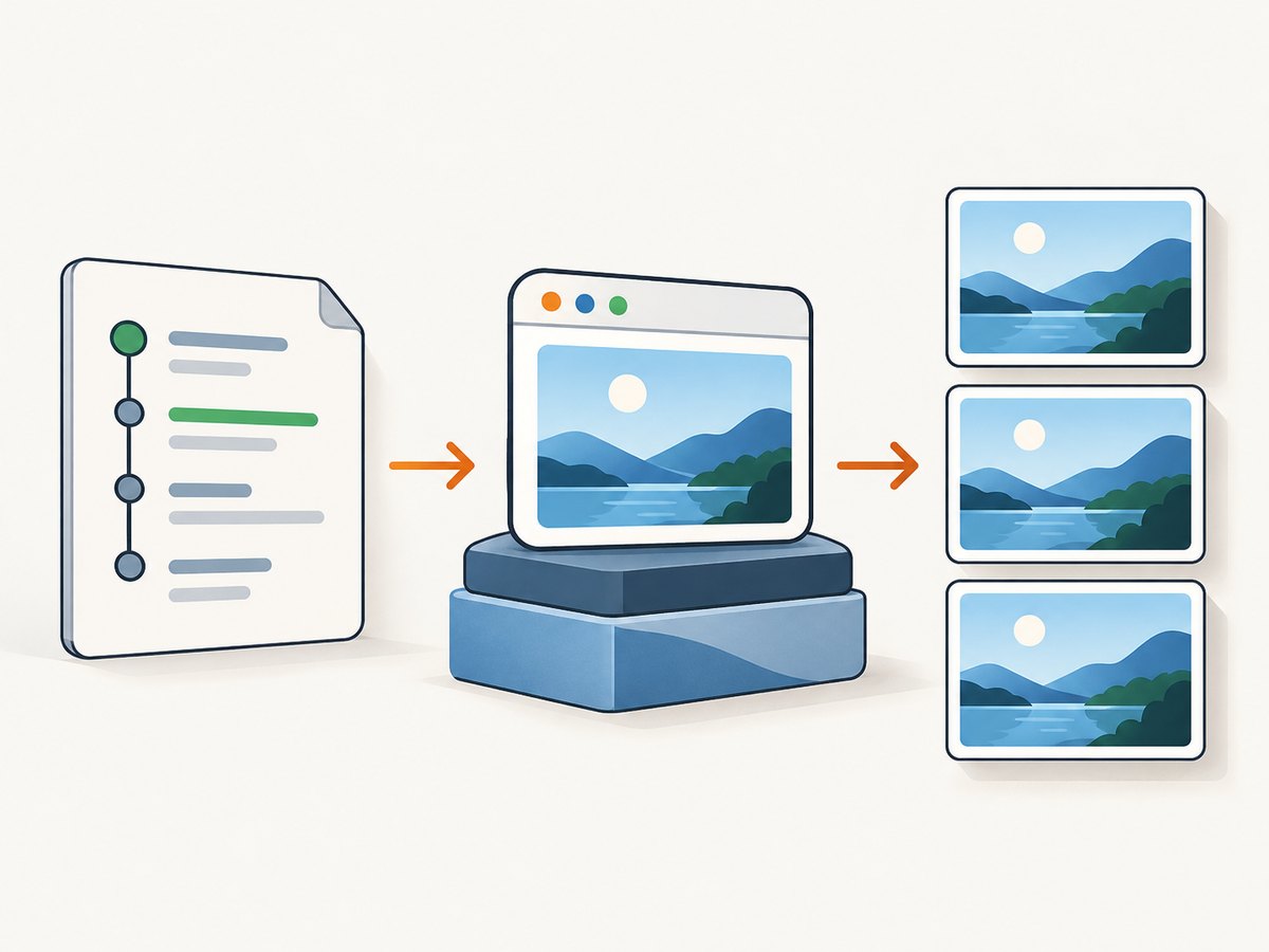 Stable screenshots come from controlling the browser, machine and page state together.