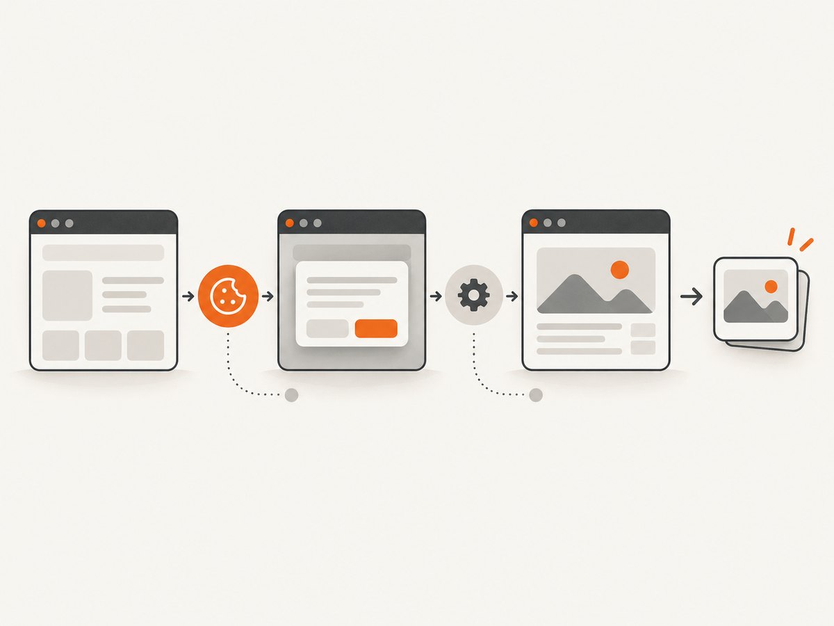 A capture pipeline can handle page state and consent before returning the rendered image.